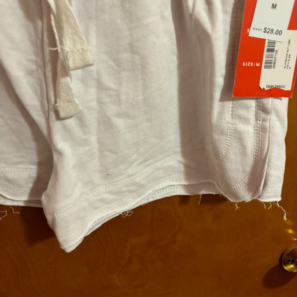 Hot‎ Kiss Medium White Drawstring Loungewear Shorts - Picture 6 of 13